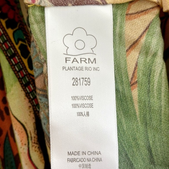 FARM Rio Tropical Dreams Maxi Dress Size Large NWT - Picture 10 of 10